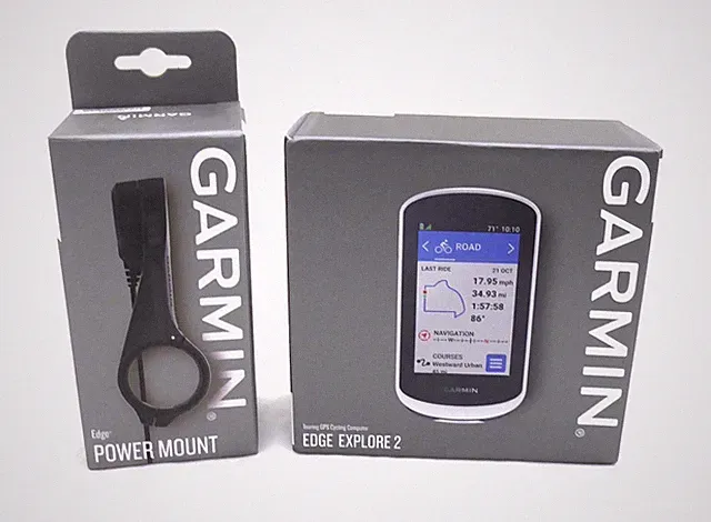 Garmin Edge Explore 2 Power Mount Bundle includes Power Mount